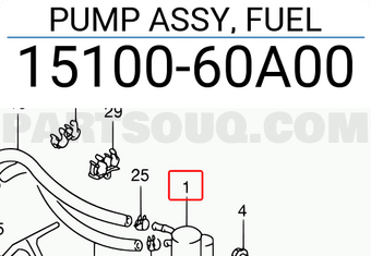 Suzuki 1510060A00 PUMP ASSY, FUEL
