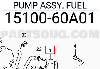 Suzuki 1510060A01 PUMP ASSY, FUEL