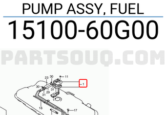Suzuki 1510060G00 PUMP ASSY, FUEL