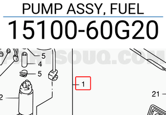Suzuki 1510060G20 PUMP ASSY, FUEL
