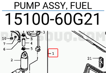 Suzuki 1510060G21 PUMP ASSY, FUEL