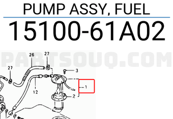 Suzuki 1510061A02 PUMP ASSY, FUEL
