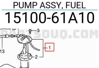 Suzuki 1510061A10 PUMP ASSY, FUEL