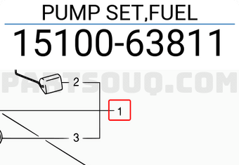 Suzuki 1510063811 PUMP SET,FUEL