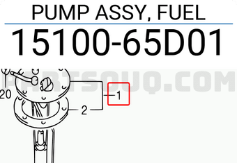 Suzuki 1510065D01 PUMP ASSY, FUEL