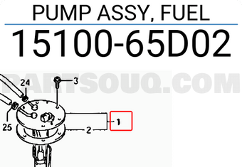 Suzuki 1510065D02 PUMP ASSY, FUEL