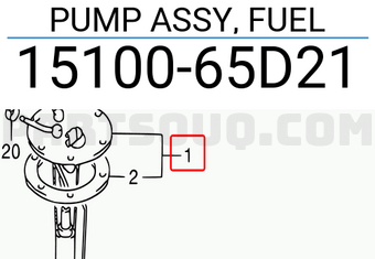 Suzuki 1510065D21 PUMP ASSY, FUEL