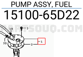 Suzuki 1510065D22 PUMP ASSY, FUEL