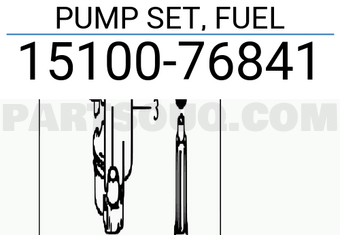 Suzuki 1510076841 PUMP SET, FUEL