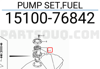 Suzuki 1510076842 PUMP SET,FUEL
