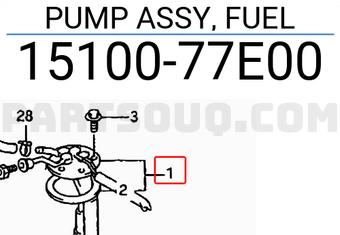 Suzuki 1510077E00 PUMP ASSY, FUEL