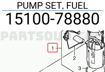Suzuki 1510078880 PUMP SET, FUEL