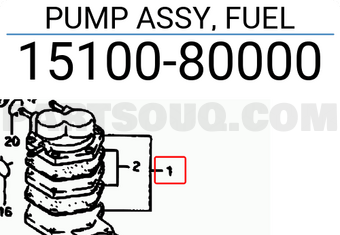Suzuki 1510080000 PUMP ASSY, FUEL