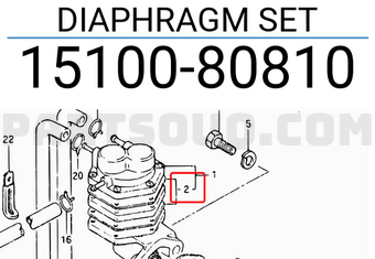 Suzuki 1510080810 DIAPHRAGM SET
