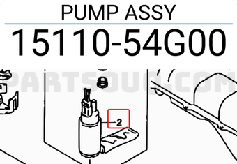Suzuki 1511054G00 PUMP ASSY