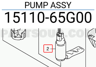 Suzuki 1511065G00 PUMP ASSY