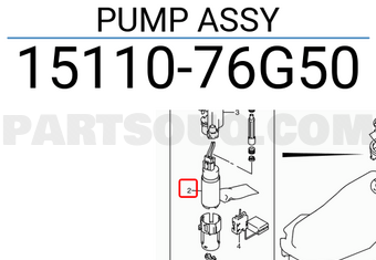 Suzuki 1511076G50 PUMP ASSY