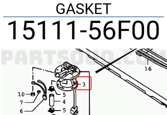 Suzuki 1511156F00 GASKET