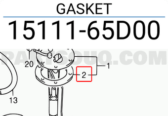 Suzuki 1511165D00 GASKET