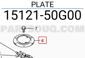 Suzuki 1512150G00 PLATE