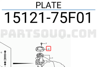 Suzuki 1512175F01 PLATE