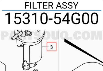 Suzuki 1531054G00 FILTER ASSY