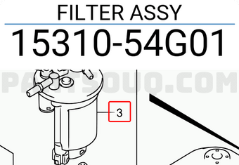 Suzuki 1531054G01 FILTER ASSY