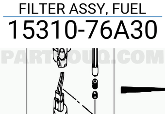 Suzuki 1531076A30 FILTER ASSY, FUEL