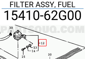 Suzuki 1541062G00 FILTER ASSY, FUEL