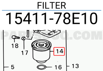Suzuki 1541178E10 FILTER