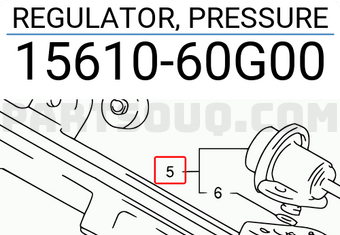 Suzuki 1561060G00 REGULATOR, PRESSURE
