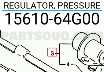 Suzuki 1561064G00 REGULATOR, PRESSURE