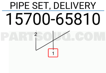 Suzuki 1570065810 PIPE SET, DELIVERY