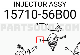 Suzuki 1571056B00 INJECTOR ASSY