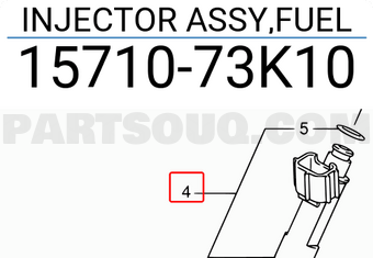 Suzuki 1571073K10 INJECTOR ASSY,FUEL