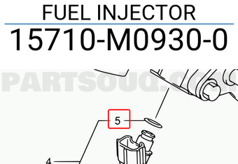 Suzuki 15710M09300 FUEL INJECTOR