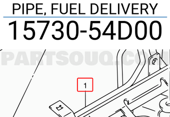 Suzuki 1573054D00 PIPE, FUEL DELIVERY