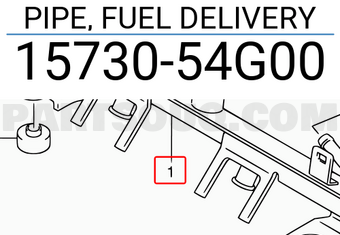Suzuki 1573054G00 PIPE, FUEL DELIVERY