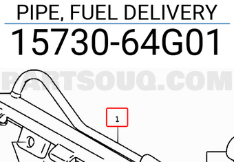 Suzuki 1573064G01 PIPE, FUEL DELIVERY