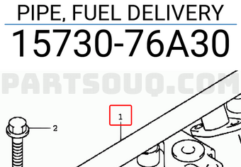 Suzuki 1573076A30 PIPE, FUEL DELIVERY