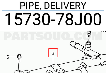 Suzuki 1573078J00 PIPE, DELIVERY