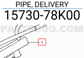 Suzuki 1573078K00 PIPE, DELIVERY