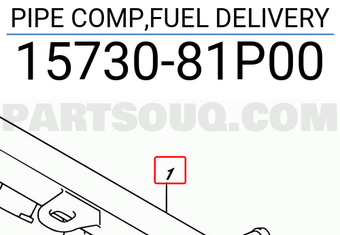 Suzuki 1573081P00 PIPE COMP,FUEL DELIVERY
