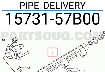 Suzuki 1573157B00 PIPE, DELIVERY