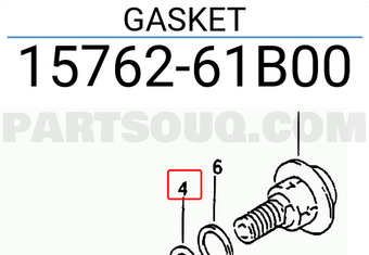 Suzuki 1576261B00 GASKET