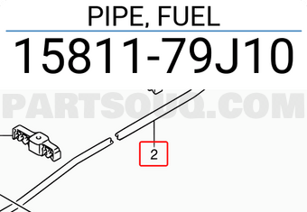 Suzuki 1581179J10 PIPE, FUEL