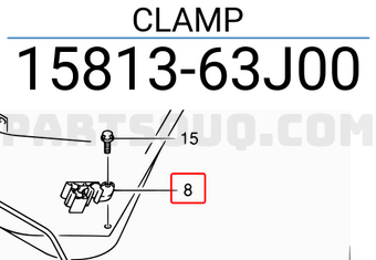 Suzuki 1581363J00 CLAMP