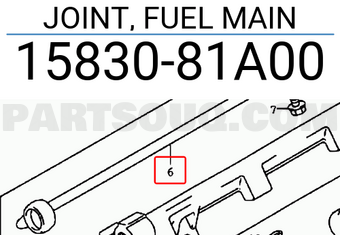 Suzuki 1583081A00 JOINT, FUEL MAIN