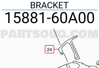 Suzuki 1588160A00 BRACKET
