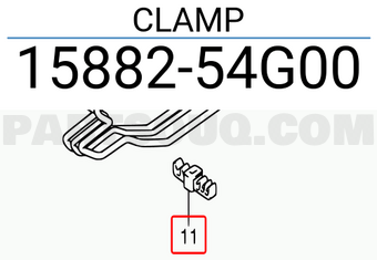 Suzuki 1588254G00 CLAMP
